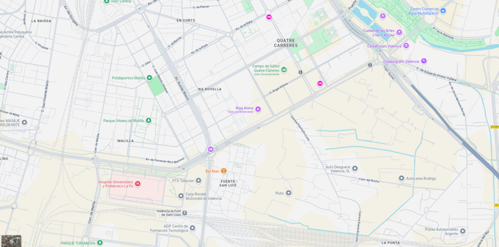 Mapas zona ciudad artes marciales